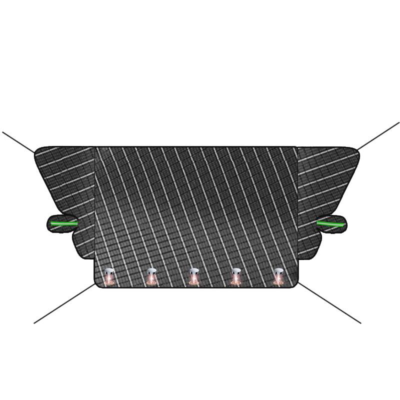 

SEAMETAL Автомобильный снежный щиток ветрозащитный водонепроницаемый автомобильный чехол для лобового стекла зимние аксессуары автомобильный солнцезащитный козырек чёрный