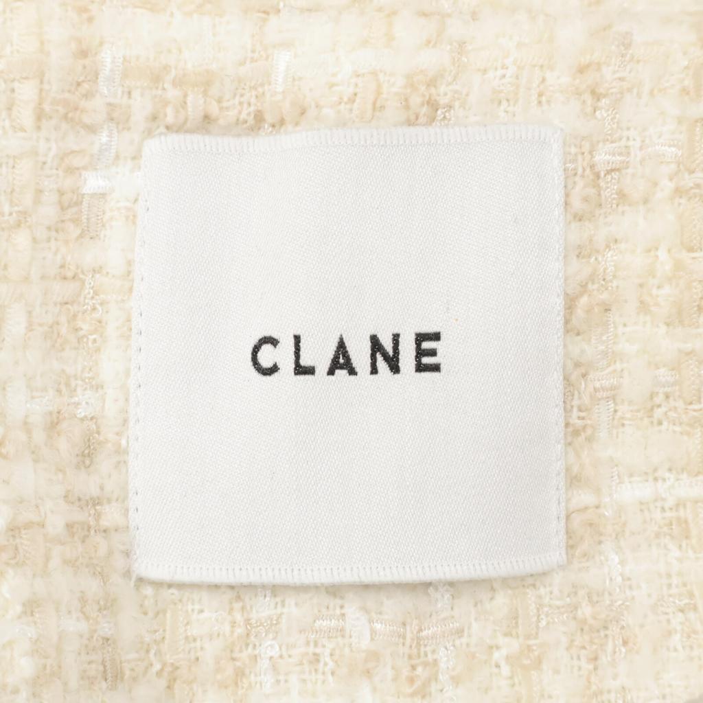 CLANE 15103-0402 Mix Tweed Puffsleeve Jacket Jacket 1 whiteUsed