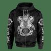 Spring Women's Long-sleeved Sweatshirt Creative 3D Digital Tattoo Print Loose Casual Zipper Jacket