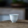 Thin Tire Kung Fu Tea Cup Ceramic Whiteware Single Cup Ceramic Teacup Master Cup Tea Set Small Tea Bowl Ceramic Teacups