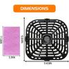 Air Fryer Grill Plate for Instant Pot Vortex Plus 6 in 1 6 QT XL Air Fryers, Upgraded Air Fryer Grill Pan Crisper Tray Replacement Parts with Rubber