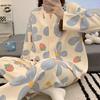 New Style Pajamas for Women in Spring and Autumn, Long Sleeved Pants, Loose Cardigans, Cartoon Home Clothes
