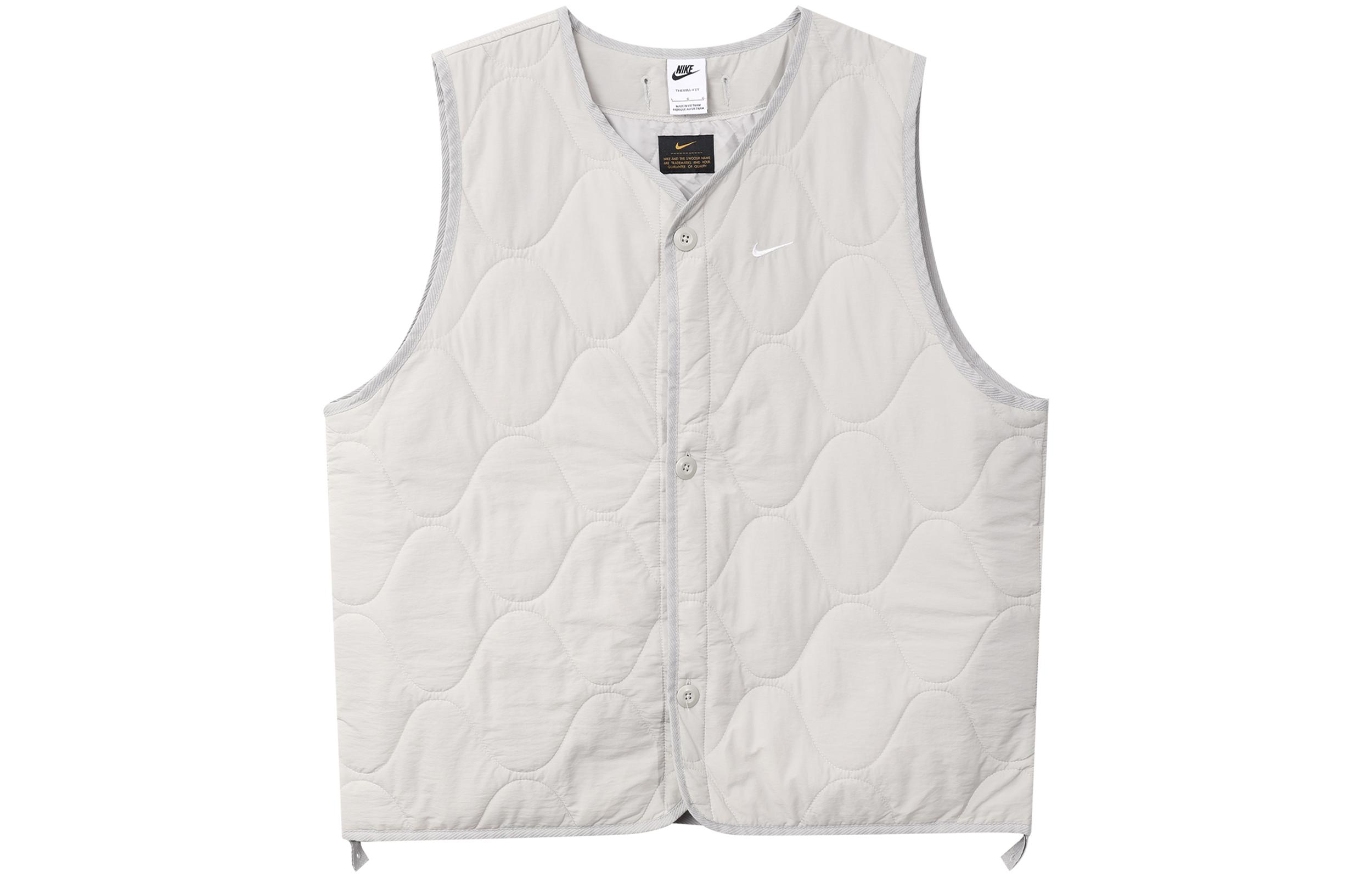 Nike Vests Men s Gray White V Neck Moderate Other DX0891-012 XL