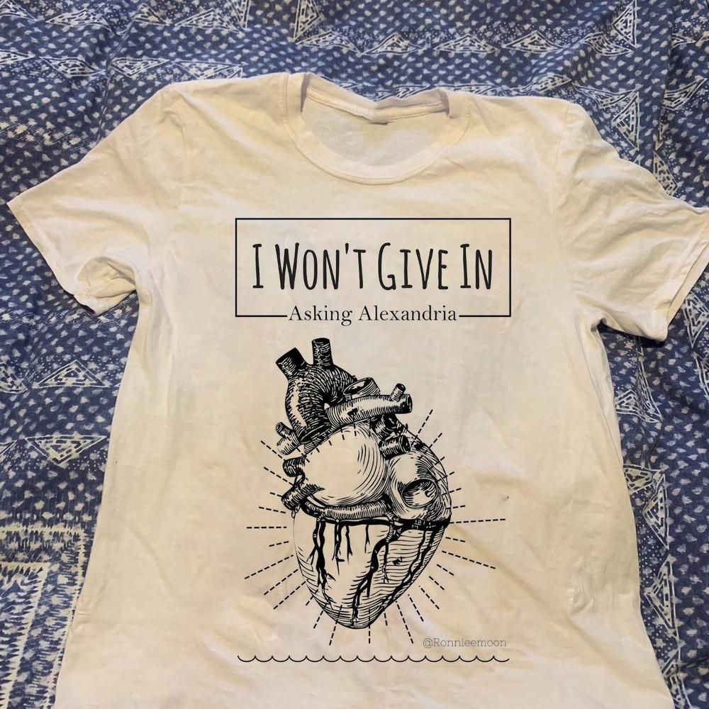 Винтажные футболки Gildan Asking Alexandria I Won t Give In Унисекс S-5XL LO142 Унисекс Футболка XXXXL