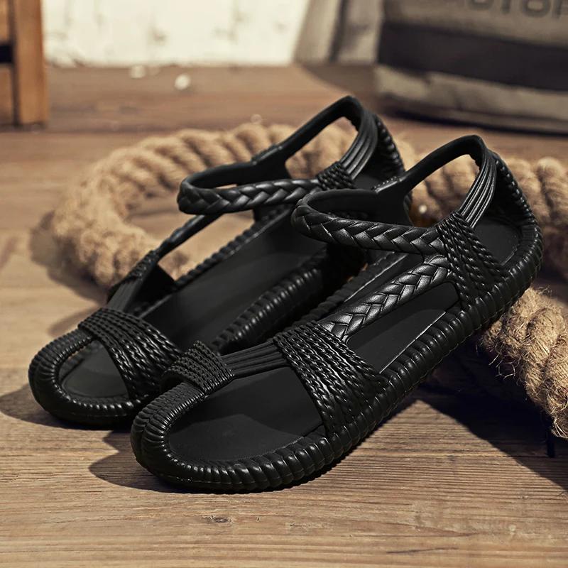 2024 New Fashionable and Personalized Men's EVA Sandals Summer Outdoor Beach Shoes SIZE 36-47 Versatile Comfortable AndCasual