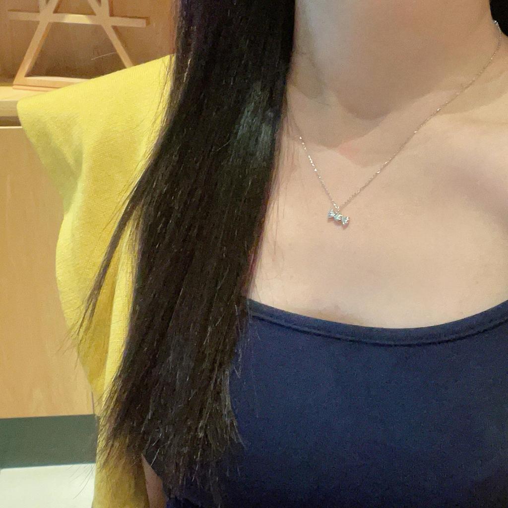 Luksusowy naszyjnik cukierkowy ze srebra próby 925 – kolekcja 2025, łańcuszek obojczykowy, prezent dla dziewczynek