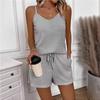 Pijamas Nuevos para Estar en Casa, Camisetas de Tirantes, Modernos, Casuales y Cómodos, Conjuntos Halter de Mujer
