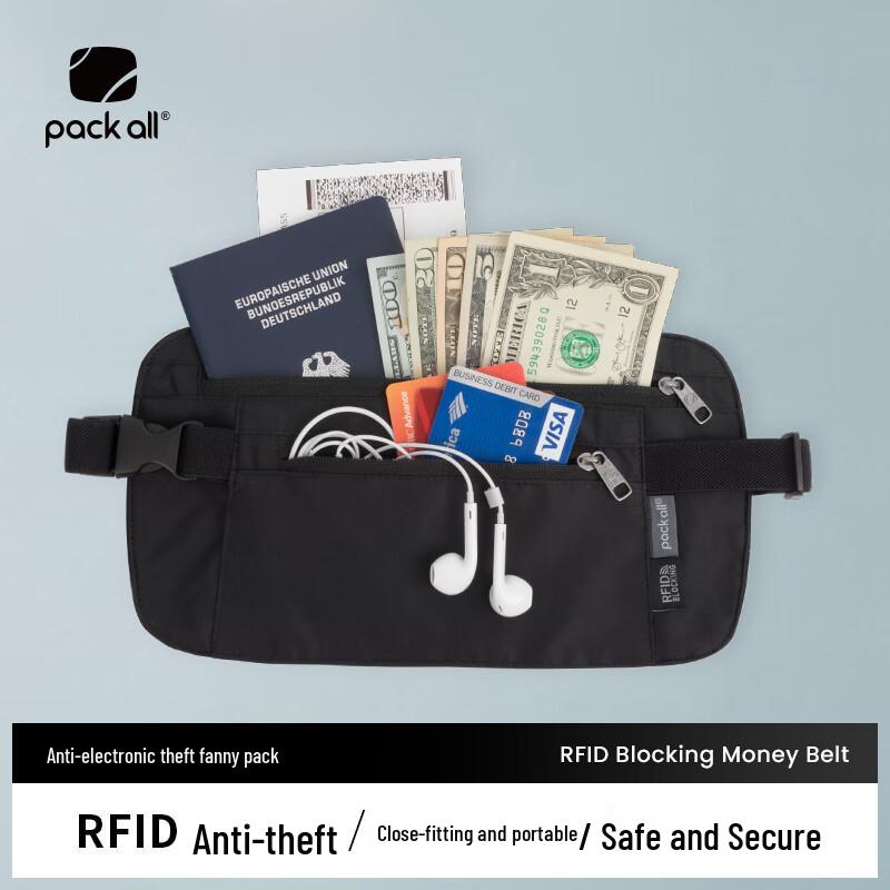 Универсальная поясная сумка для путешествий с RFID-блокировкой