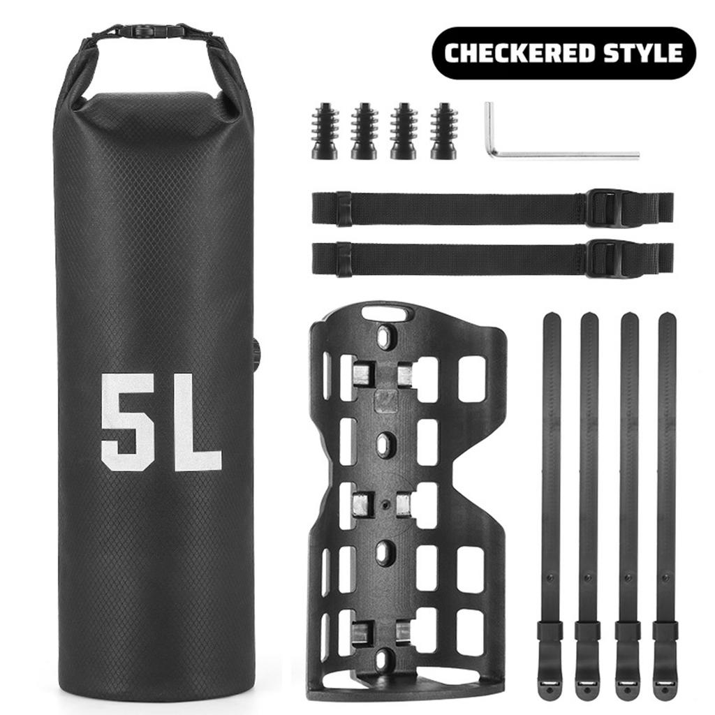 Bike Fork Bag Rainproof 5L for Mountain Road Bike with Sturdy Base Easy Installation for Mountain