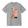 Vintage Geometric Paris Eiffel Tower Moon Print Casual T Shirt Vintage Washed Fashion Homme Top For Everyday Wear Graphic