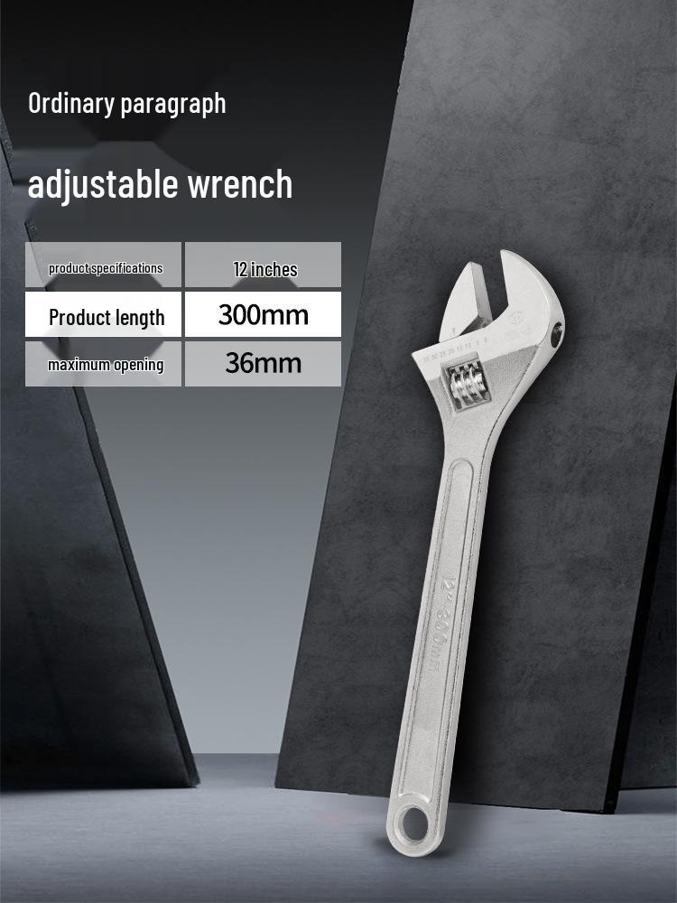 Cheie multifuncțională reglabilă de calitate industrială, deschidere mare, 12-18 inch, Unealtă pentru instalații sanitare