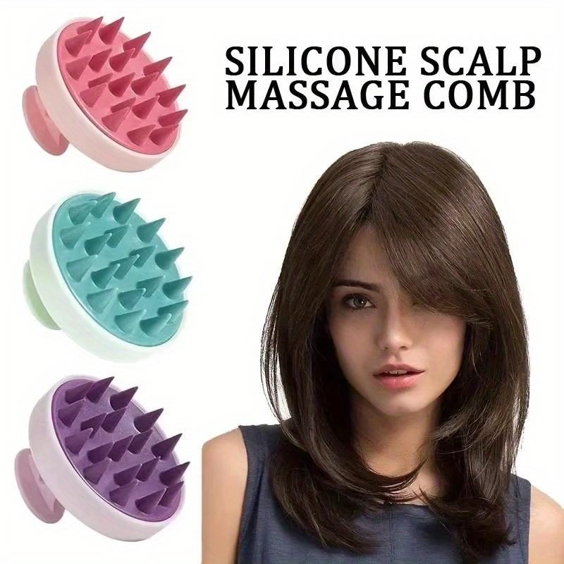 Silicone Scalp Massage Comb, Shampoo Brush, Hair Care Body Massager, Shower Head, Detangling Bath Tool, Gentle On Scalp, Durable, Multi-Color Options