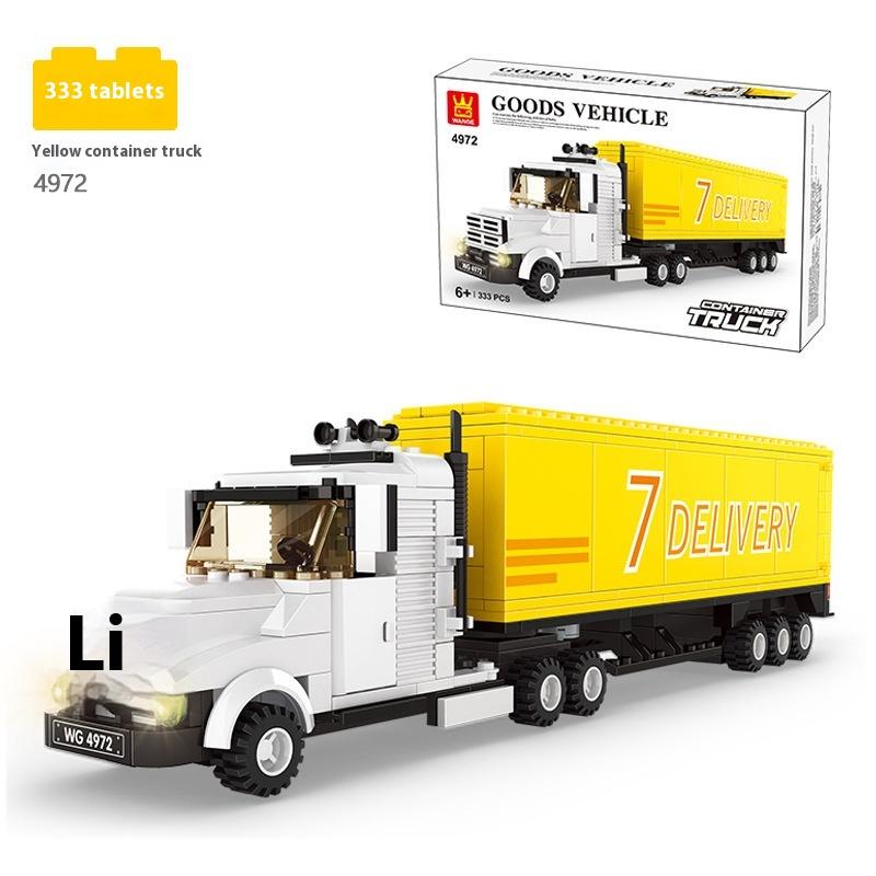 

Тяжелый грузовик Автобус Грузовик Мелкие частицы Детский автомобиль Строительные блоки Сборка Интеллектуальные игрушки