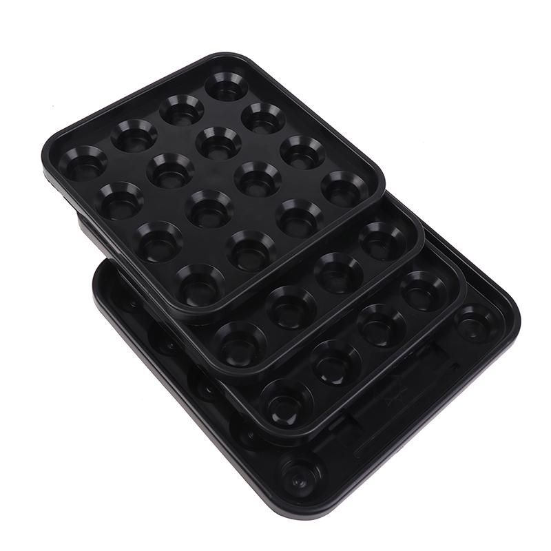 16/22 Grids Billiards Tray Portable Billiard Balls Tray For Pool Halls For Billiards Parlor Billiard Ball Storage Organizer