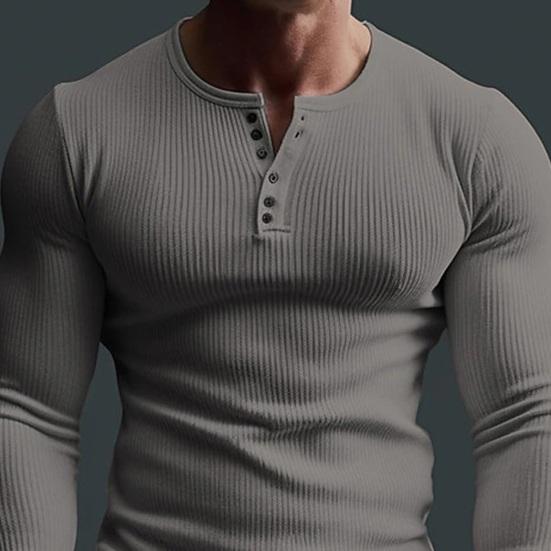 Mens Long Sleeve Polo Shirt - Casual Autumn Winter Solid Color Pocket T- Shirt. Shop Now! From Mens Polos - Price 44.61