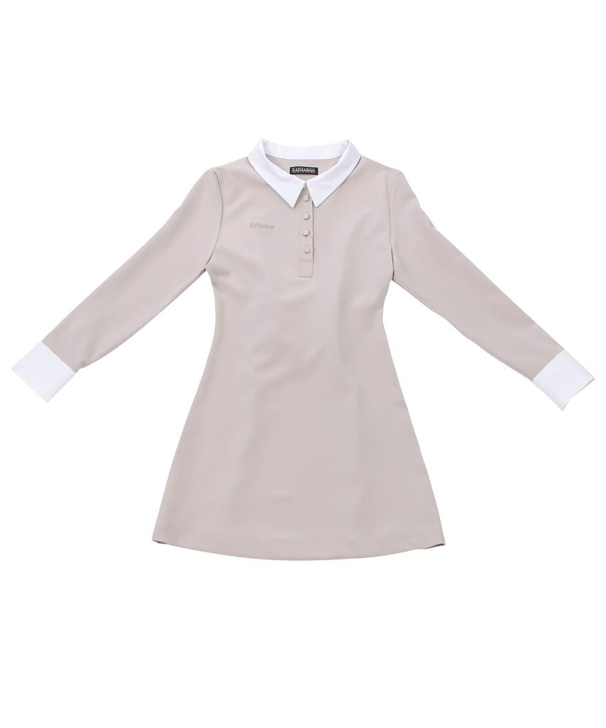 Catharsis Corset Collar Dress Beige One Size