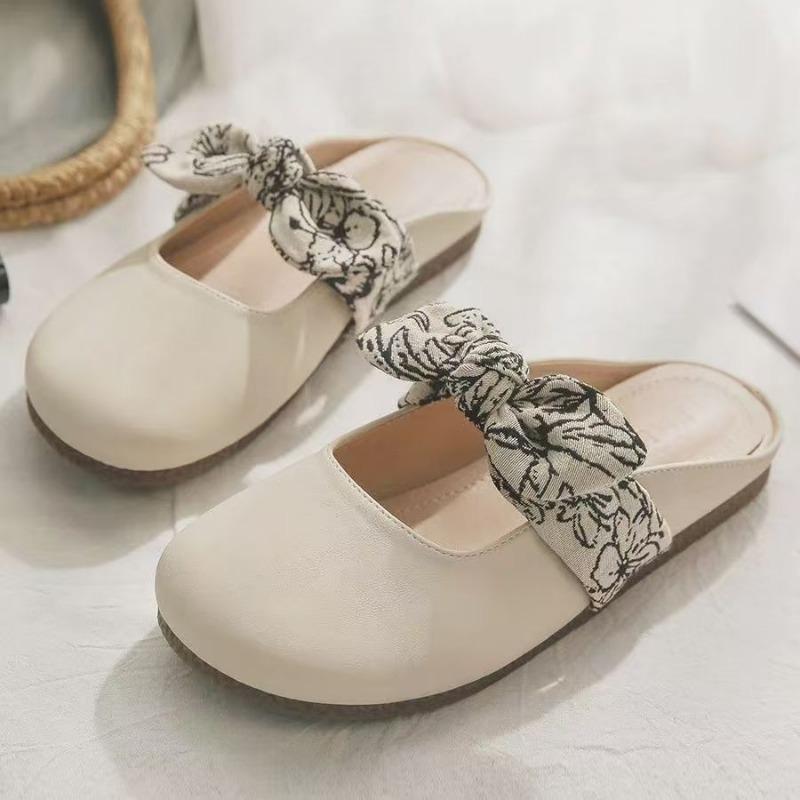 

Тонкие летние без каблука ленивые вечерние красивая сумка голова полушлепанцы женские летние новые 40