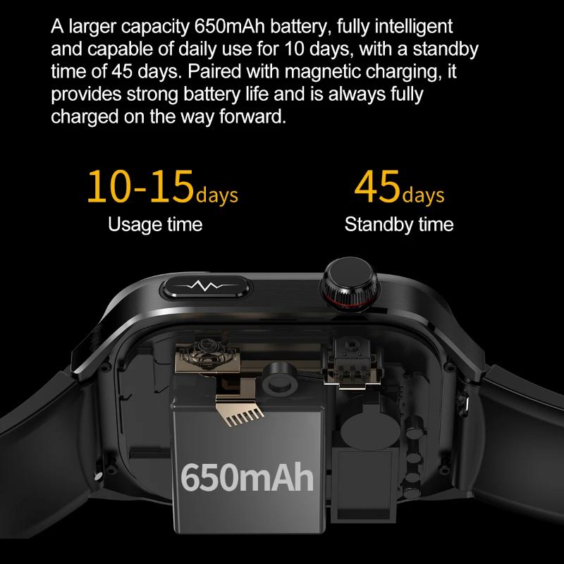 2025 New Health Glance ECG AI Diagnosis Smart Watches Men Heart Rate Blood Pressure IP68 Waterproof Smartwatches For HUAWEI IOS