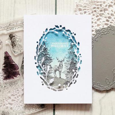 Vine Frame Ring Kovové rezacie matrice DIY Scrapbook Emboss Paper Cards Photo Craft