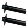 2 Pieces ABS Black Rear Trunk Interior Trim Panel with Butterfly Nut for Ford For Mustang For 2005 2006 2007 2008 2009