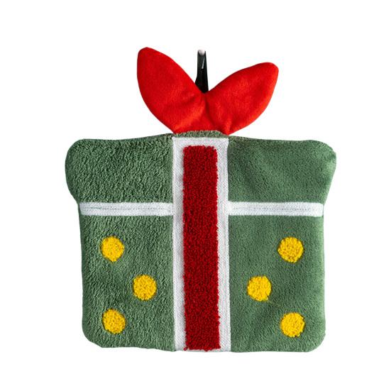 Vánoční dům Ručník Měkký Absorpční Ručník z Korálového Rouna Design Zvonečků Santa Clause Rychleschnoucí Sváteční Ručník