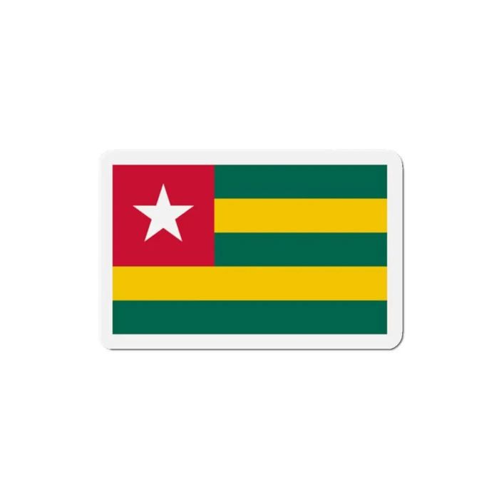Aimant Drapeau Togo - Multicolore - 6 cm - 50 pièces - Résine synthétique - Mixte