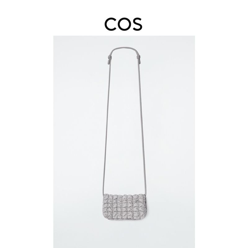 

Cos Women s Quilted Texture Crossbody Messenger Cloud Bag Light Gray New Spring & Fall Wear 1248879004 Light gray