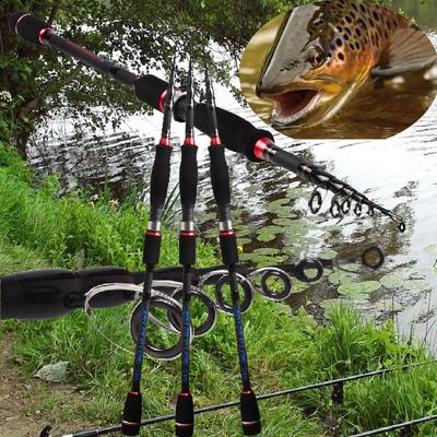 Telescopic Lura Fishing Rod Carbon Fibre 2.1m for Freshwater Fishing Fishing Pole Sea Fishing Rods