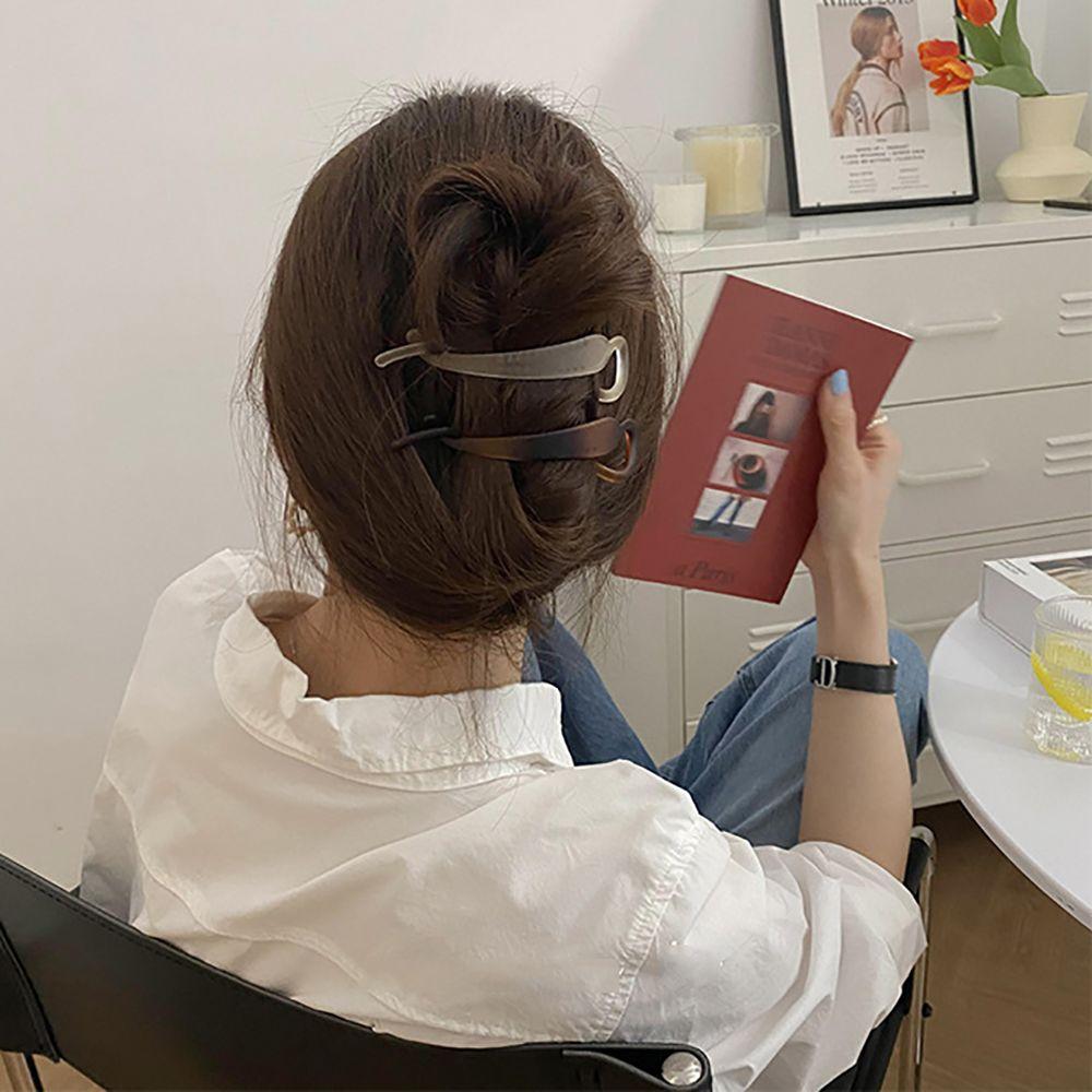 Clip Hair Accessories Korean Female Resin Hairpin Banana Clips Vertical Clip Fashion Accessories