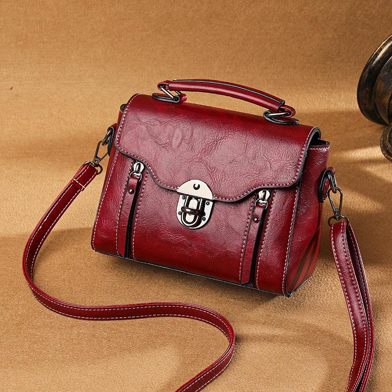 Women  Handbag New PU Leather Fashion Lock Design Large Capacity Shoulder Bag Female Crossbody Bag