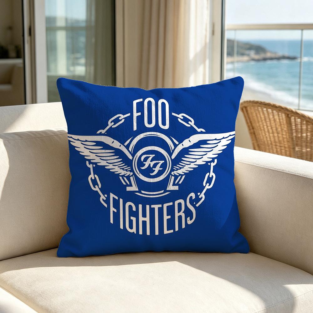 Band Foo Fighters Cushion Cover Soft Pillow Cover Twoside Printing Throw Pillow Case For Sofa Pillowcase Home Decoration
