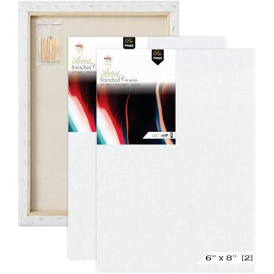 Variety Canvas 6 X 8 Inch 2 Piece Pre Stretched Canvas Board For Painting With Wooden Frame
