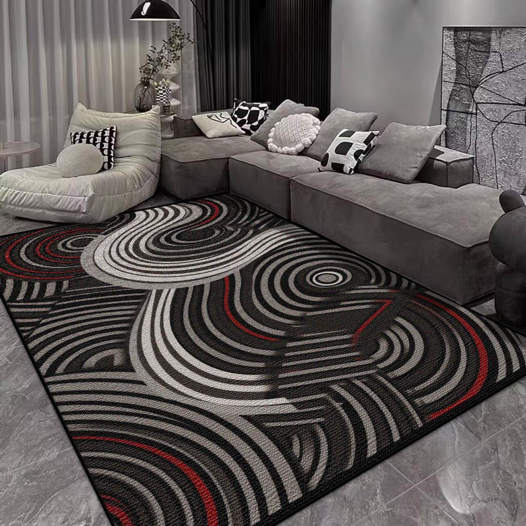 Modern Abstract Style Carpet Living Room Large Size Non-slip Sofa Table Mat Office Lounge Decoration Rug Easy Clean Customizable