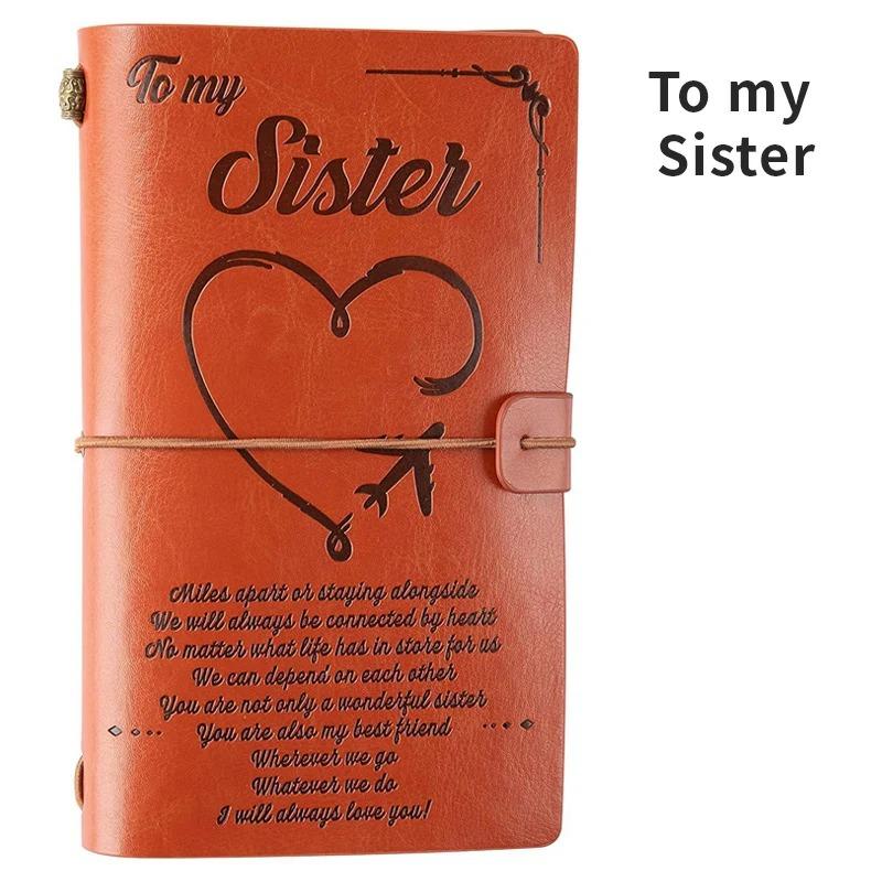 Notatnik ze skóry PU w stylu vintage Wysokiej jakości dziennik podróżny Notatnik Uroczy pamiętnik Prezenty rodzinne