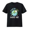 Earth Day Jeden Tag T-Shirt Kinder Umwelt vintage gewaschen leicht Unisex Mode Oberteil für den täglichen Gebrauch Designer Kleidung