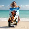 Personalized Customized Proof Beach Towel with Ice Age Dawn of the Dinosaurs Pattern - Soft, Absorbent,quick-drying,perfect Swimming,camping&bathing