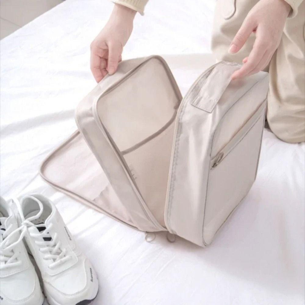 

Дихаюча сітчаста дорожня сумка для взуття, підвісний мішечок для пакування взуття, сумка для зберігання взуття, органайзер для шафи світло-синій колір