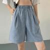 Navava Np368 Casual Wide Thin Banding Denim Shorts