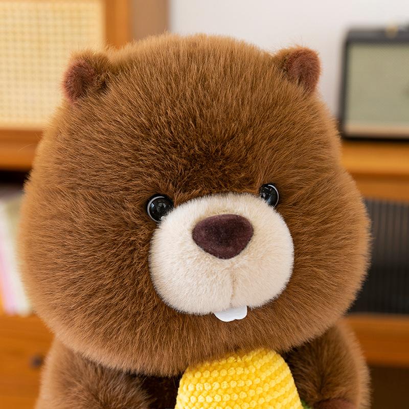 Cute Groundhog Doll Cute Foodie Plush Toys Children's Companionship Gift Pillow