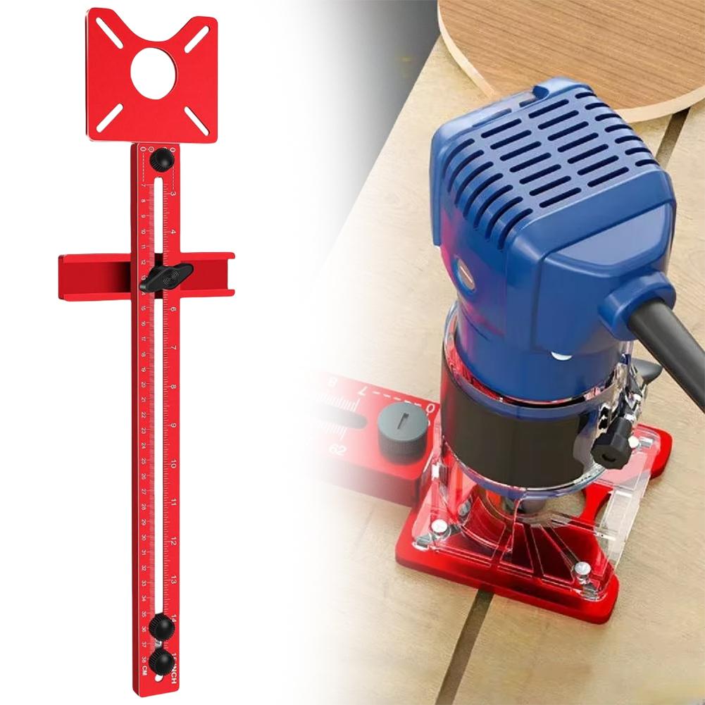 4-in-1 Router Kreisschneide-Schablone Verstellbare Schrankbeschläge-Schablone Multifunktionaler Router Kreisschneide-Führer für Profis