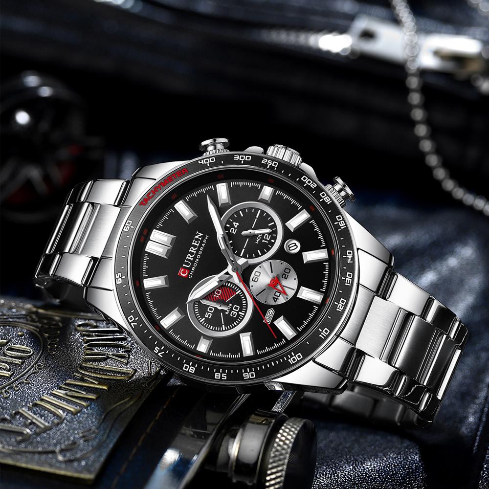 Luxury Business Multifunctional Mens Watches Quartz Chronograph Classic Fashion Luminous Wristwatches Reloj Hombre