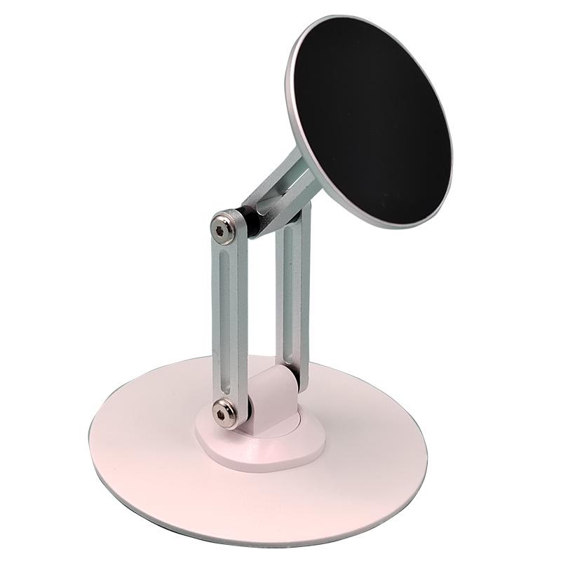 Aluminum Alloy 360° Rotating Tablet Stand with Adjustable Height and Strong Magnetic Base