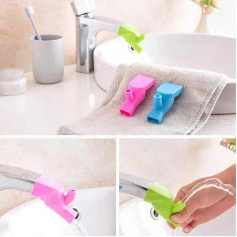 Universal Faucet Extender Silicone Water Tap Extension Kids Wash Device Bathroom Kitchen Sink Guide Faucet Guide Faucet Extender