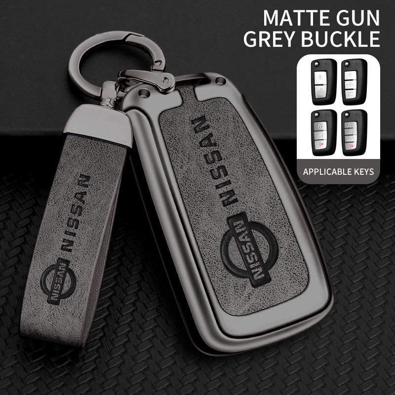 Zinc Alloy Car Key Case Cover Shell for Nissan X-Trail Qashqai J11 Juke Murano Micra Tiida Maxima Altima Kicks Protector Holder
