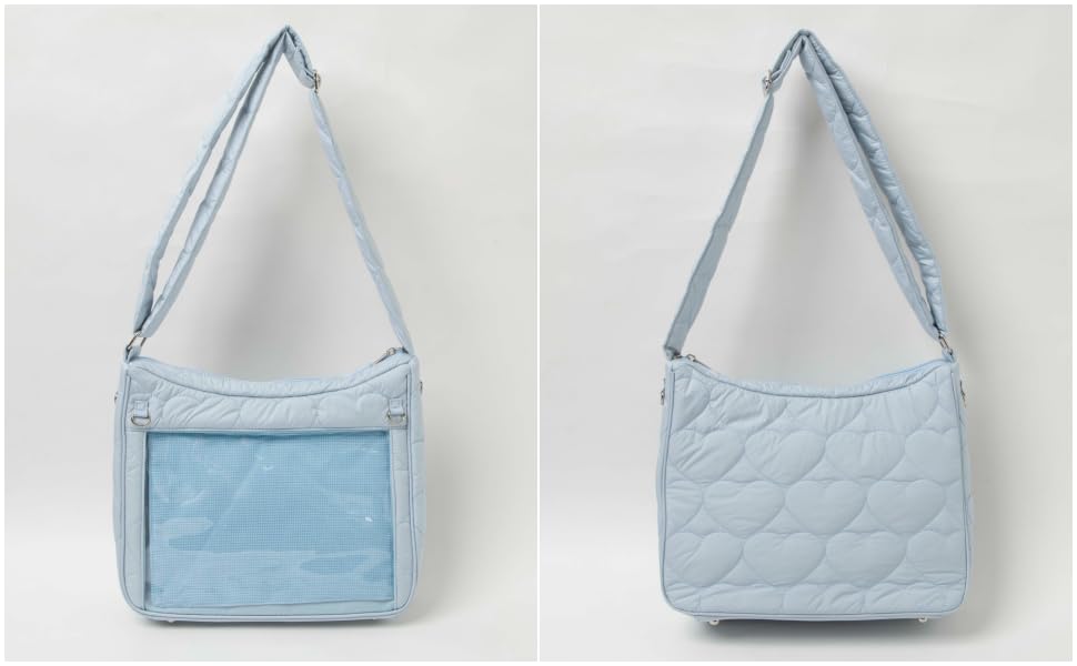 WEGO Ita Bag (Small) Shoulder Bag, Quilted, Deco Bag, A4 Size, Perfect for Oshikatsu, Live Events, Spring, Summer, Autumn, and Winter, Gift, Women's,