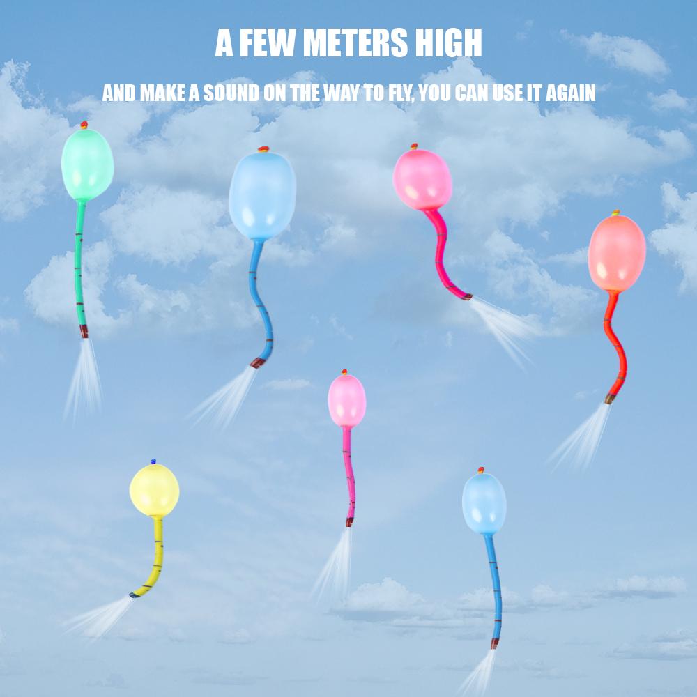 10/20 Piezas Globos Largos de Cohete Pelotas de Aire Inflables Voladoras Juguetes Decoración Fiesta de Cumpleaños Infantil Globos de Látex Juguetes Clásicos