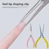 Nails Pincher Quick Building Extension Tips Clips Manicure Tools Nail Shaping Tweezers C Curve Pinching Tool Uv Gel Mold