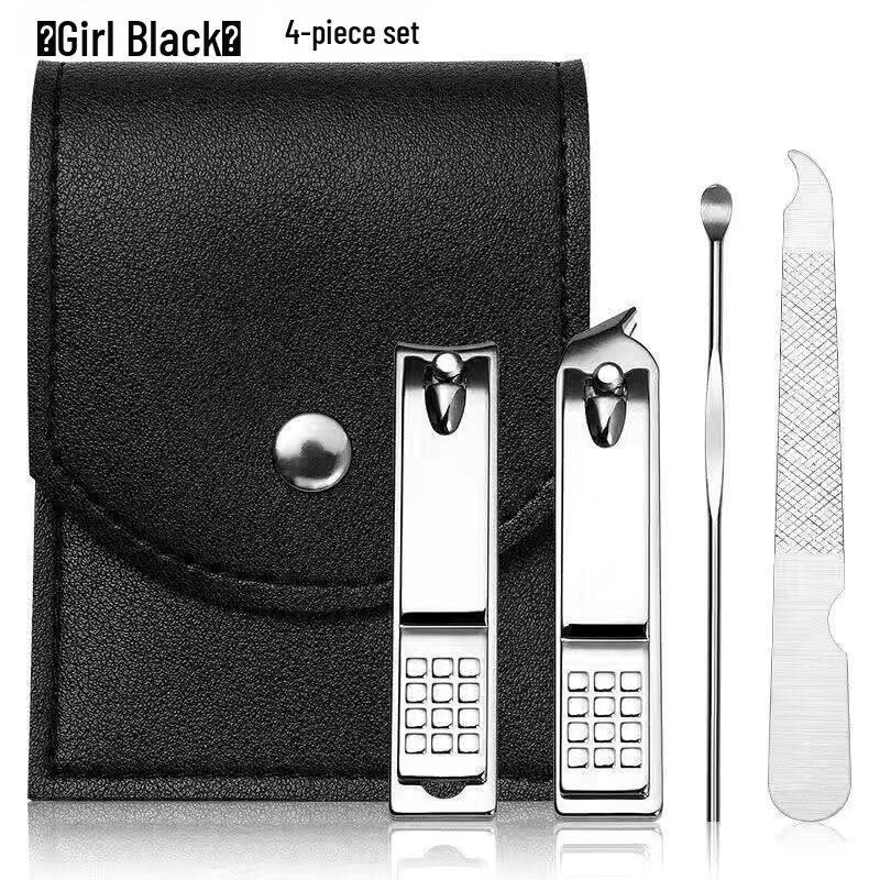 

Набор кусачек для ногтей из нержавеющей стали: Портативные инструменты для маникюра и педикюра с ушной палочкой, педикюрным ножом, косыми щипчиками и ножницами для удаления омертвевшей кожи.