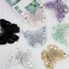 Glittering Sequins Butterfly Applique Decoration For Fabric Improvement On Hats Bags And DIY Ideas