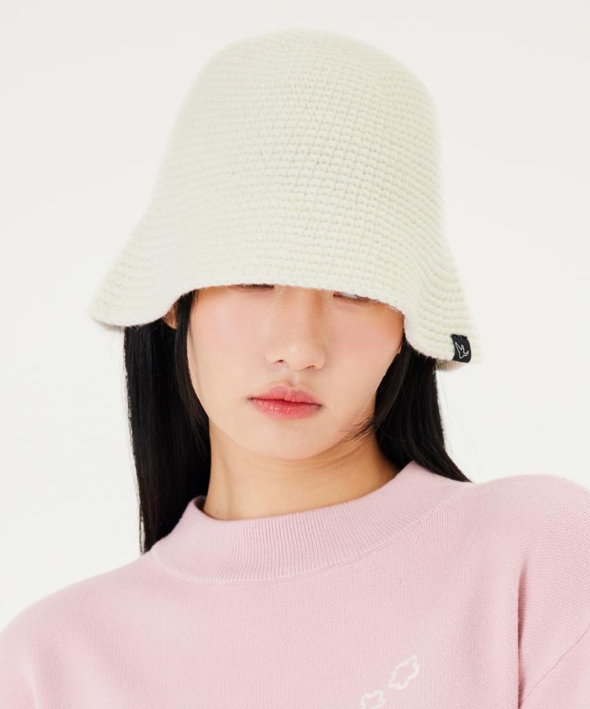 MARK GONZALES Mg Jacquard Kint Bucket Hat - Ivory